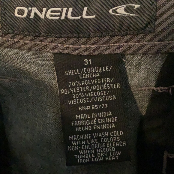 O’Neill viscose blend flat front chino shorts - Picture 6 of 9